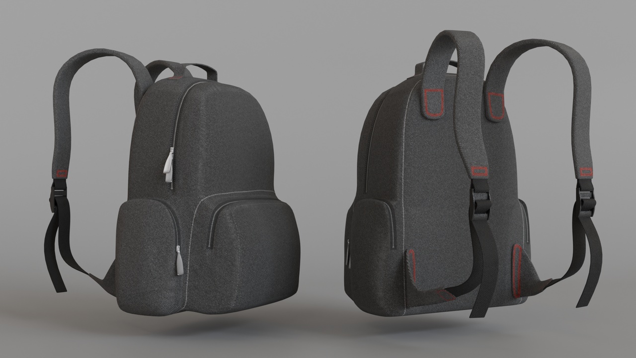 Media 1 for listing Backpack – Game-Ready 3D Model
