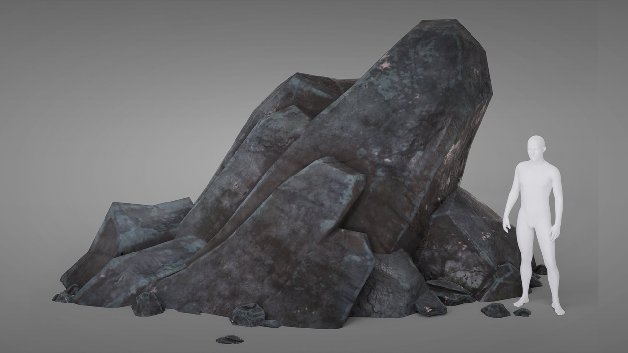 Media 1 for listing Rock Kit - Game-ready Low-poly Asset Pack