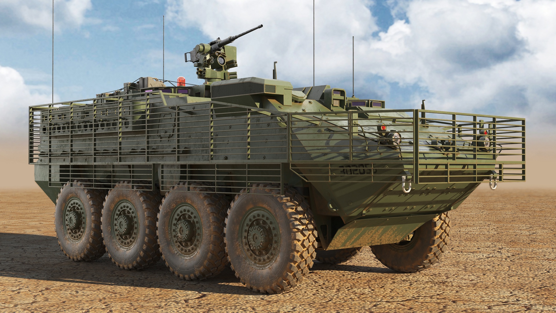 Media 1 for listing M1130 Stryker CV Slat Armour