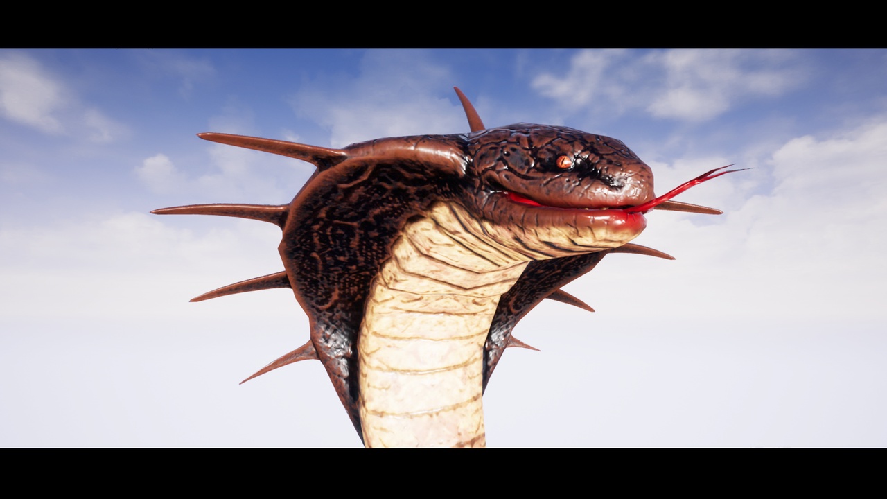 商品 "Animated" King Cobra Creature 的媒体 1