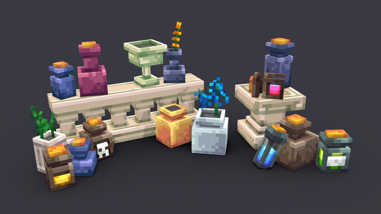 Media 1 for listing Potions and pottery pack