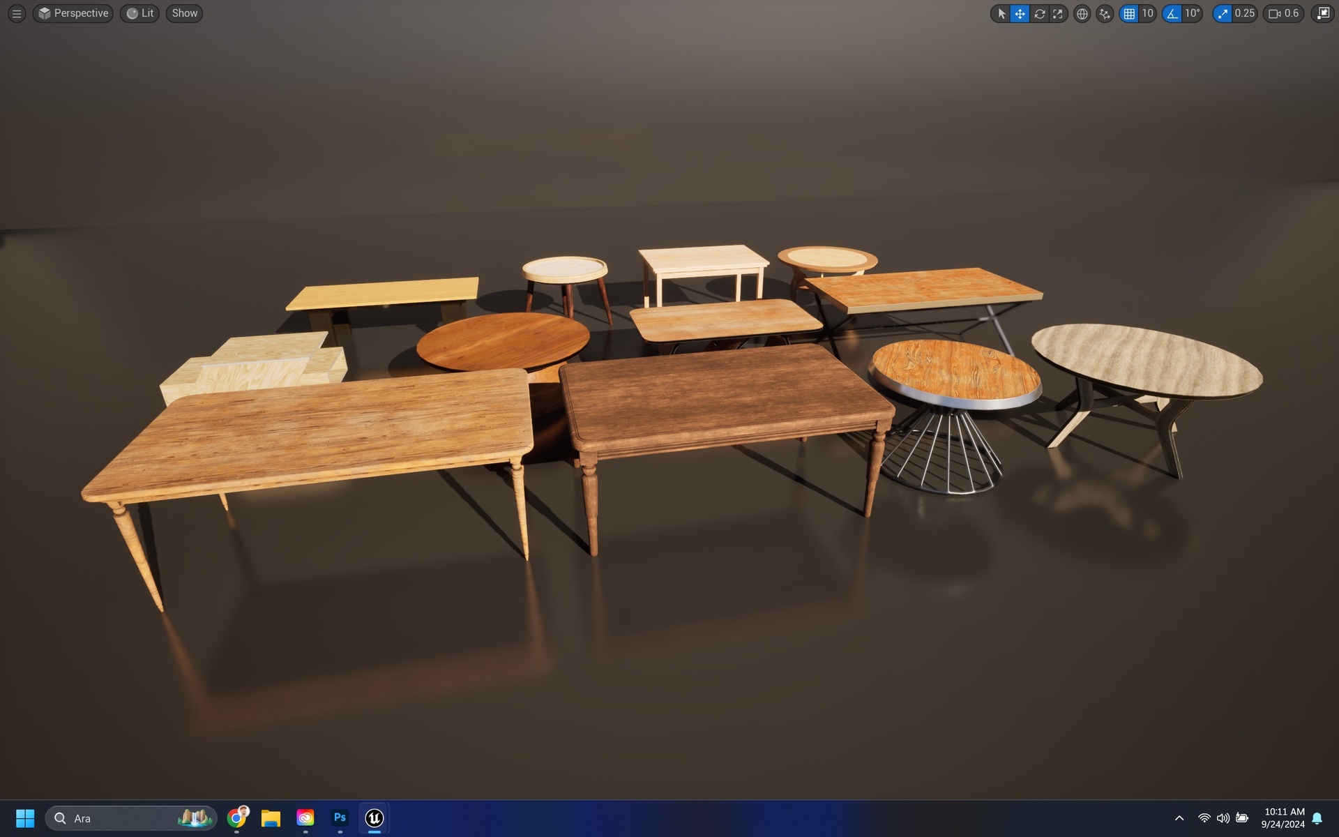 Media 1 for listing Table 01 - Realistic 4K PBR Mesh Bundle