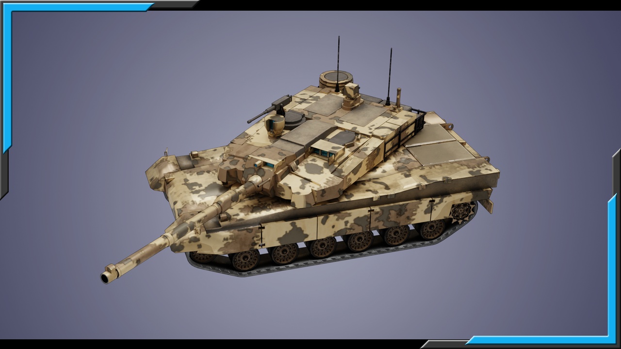Media 1 for listing K2 Black Panther LowPoly/3D Model/6 Skins/4K textures/Rigged/Tank