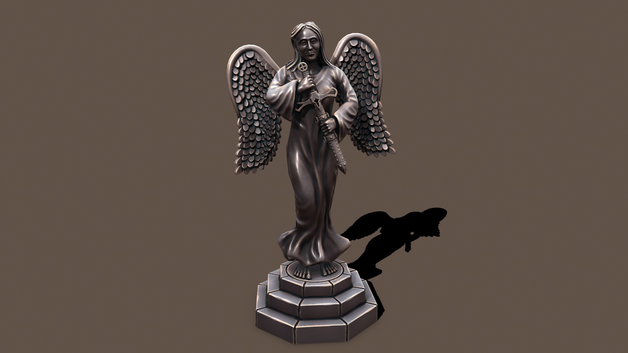 Media 1 for listing Statue woman keeper