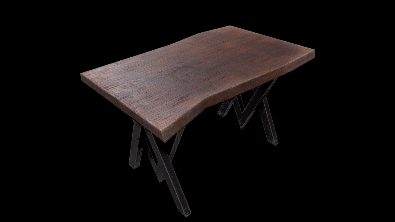 Medios 1 para el artículo Loft Style Wooden Table