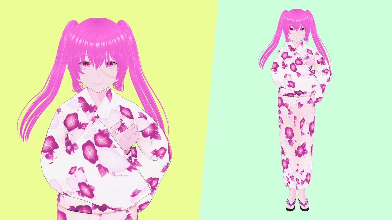 Media 1 for listing Psycho Traditional Anime Girl in Kimono Dress