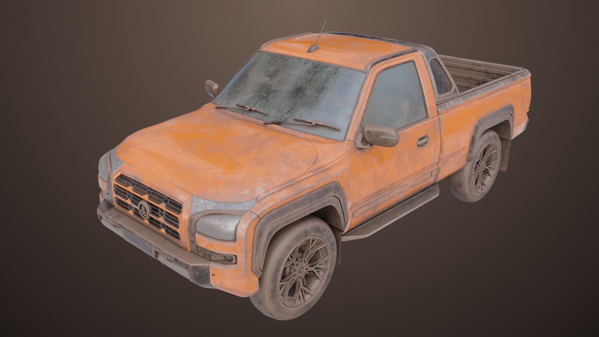 Media 1 for listing Pickup Truck01 Generic Old Rusty All PBR Unity UE Textures