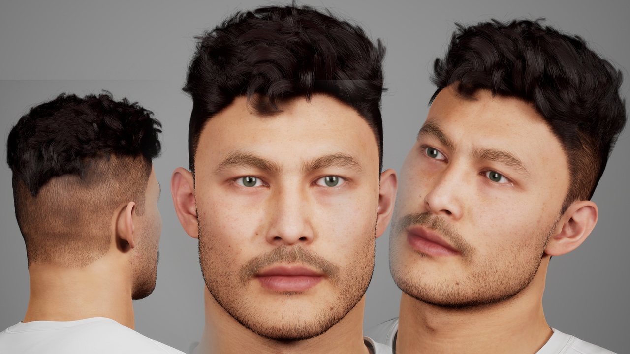 Media 1 for listing MetaHair 27 - Groom hair for Metahuman