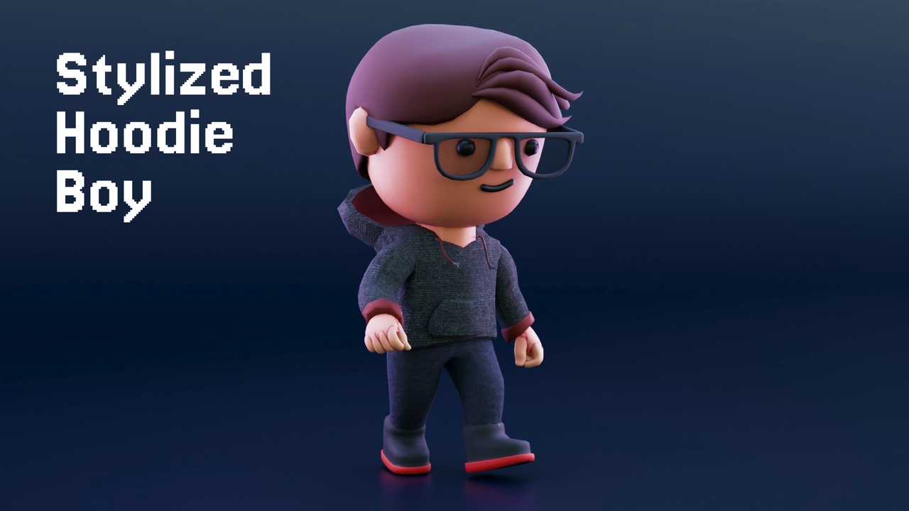 Media 1 for listing Stylized Hoodie Boy