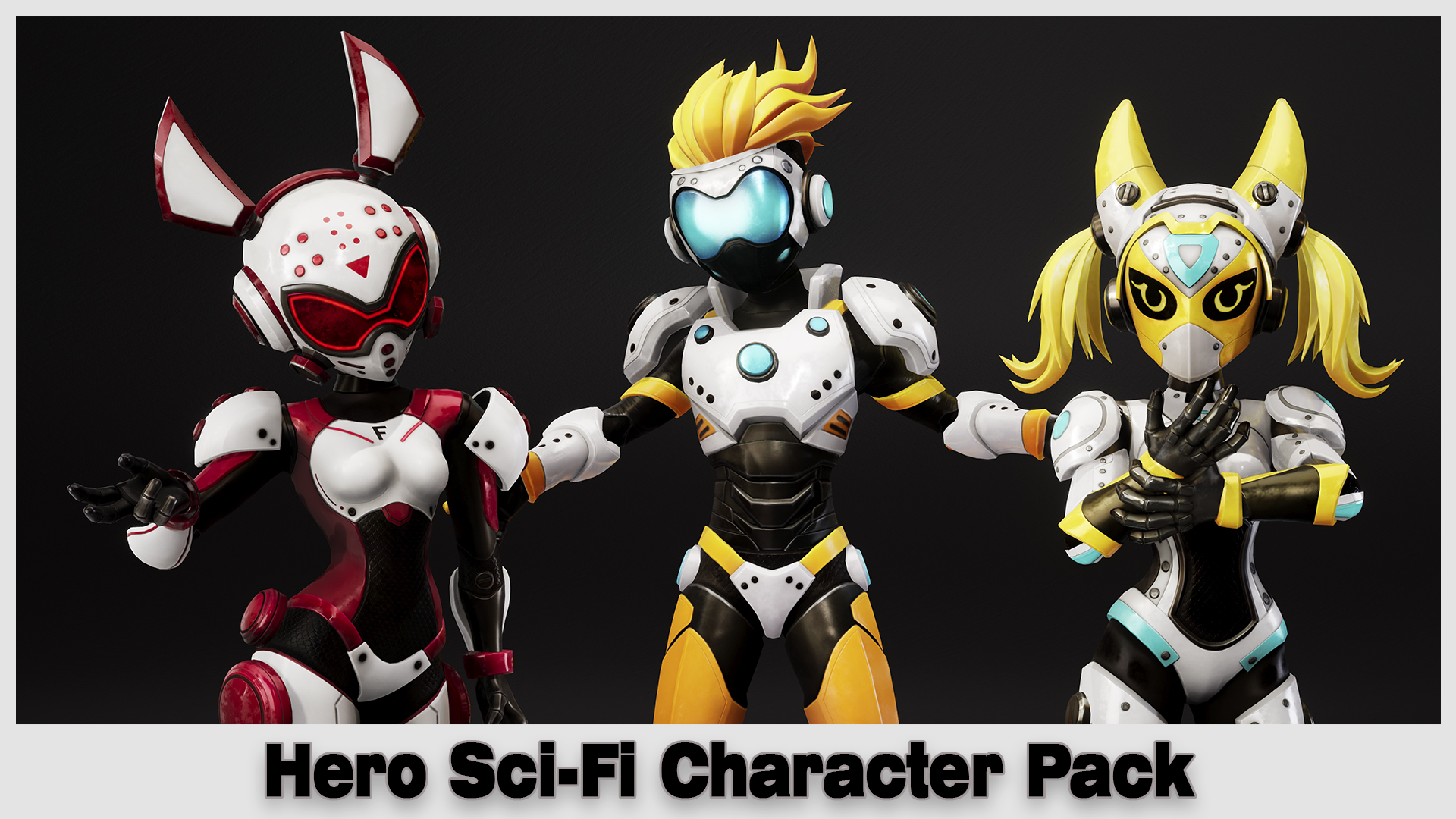 Hero SciFi Character Pack set 1 | Fab
