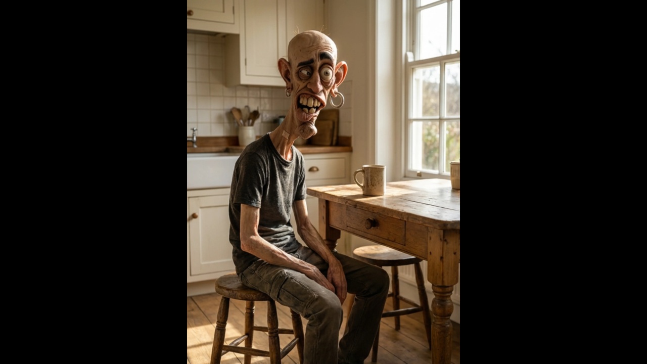 Media 1 for listing Stylized Grotesque Male Character Bust 3D model