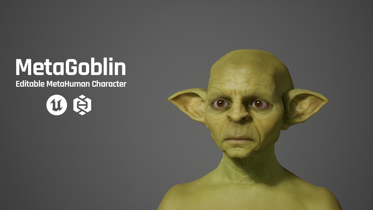 Media 1 for listing MetaGoblin – Editable MetaHuman Character