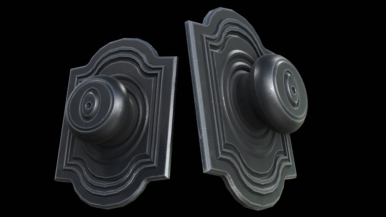 Media 1 for listing Rustic Grey Keyed Doorknob