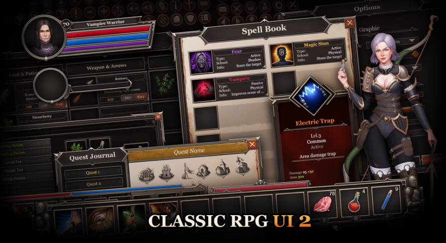 Classic RPG UI 2 | Fab