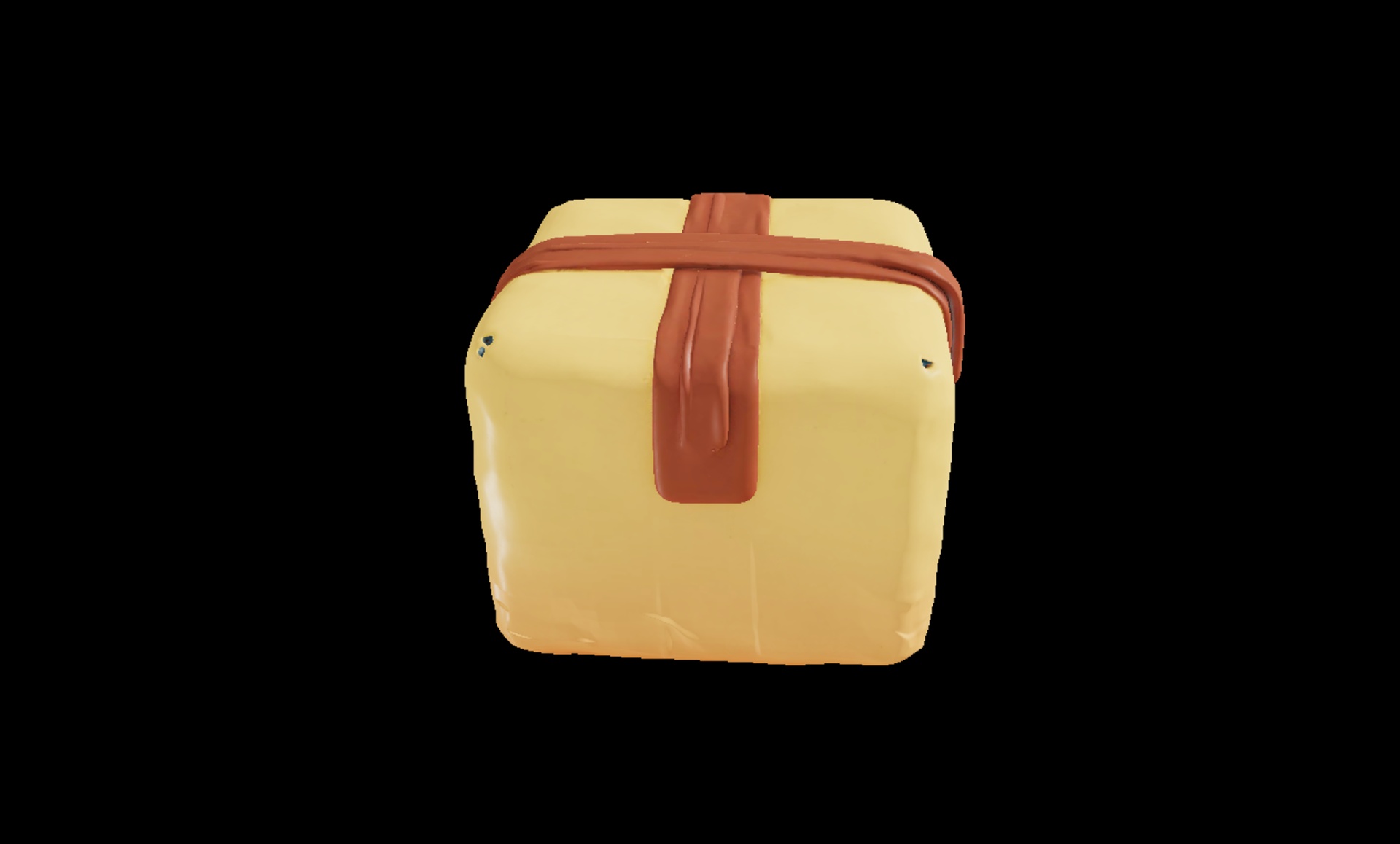 Media 1 for listing Stylized Cardboard Box – Wrapped Cartoon Package