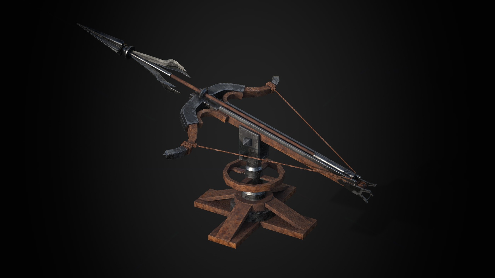 File multimediali per l'articolo Ballista Mounted Crossbow – Game-Ready Prop: 1