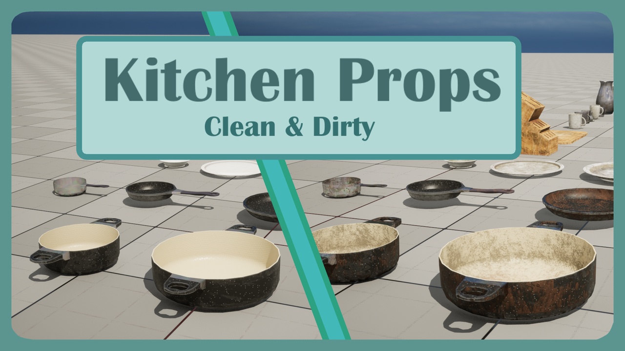 Media 1 for listing Kitchen Props - Clean & Dirty