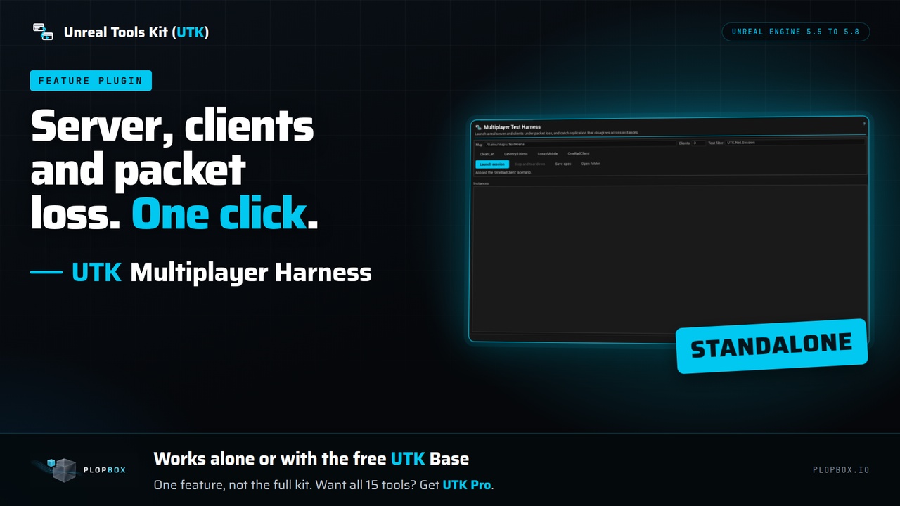 Media 1 for listing UTK Multiplayer Harness: Packet Loss Testing