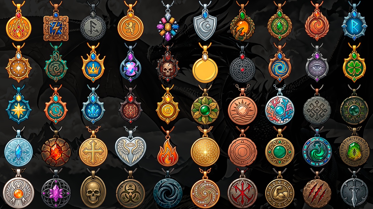 Media 1 for listing Medieval Amulet Icons