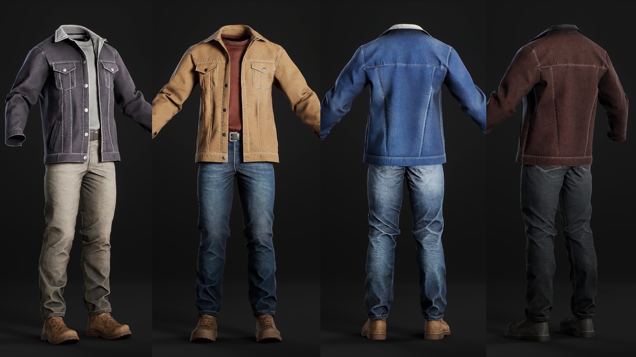Media 1 for listing Jacket Jeans Outfit - Metahuman