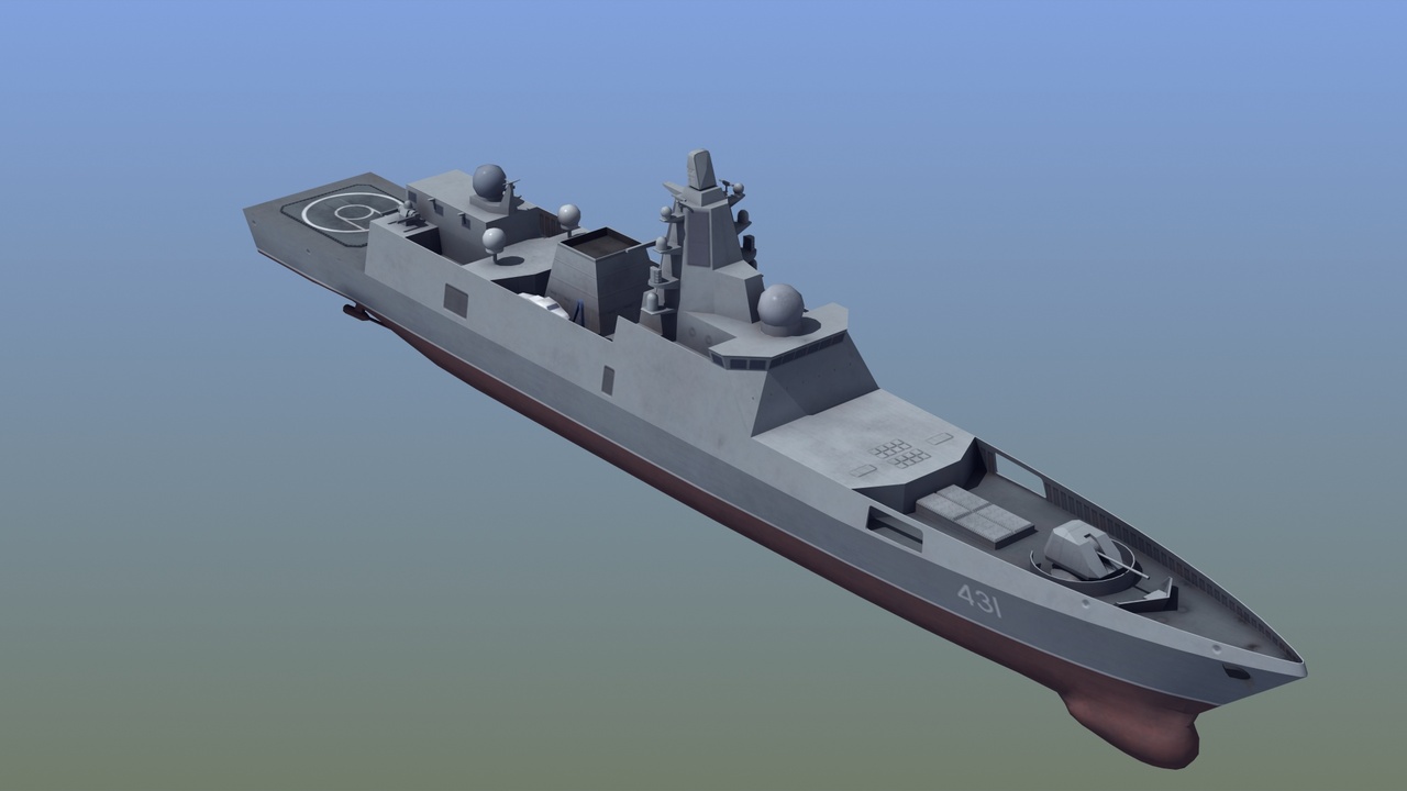 Media 1 for listing Game Ready Russian Navy Gorshkov Class Frigate
