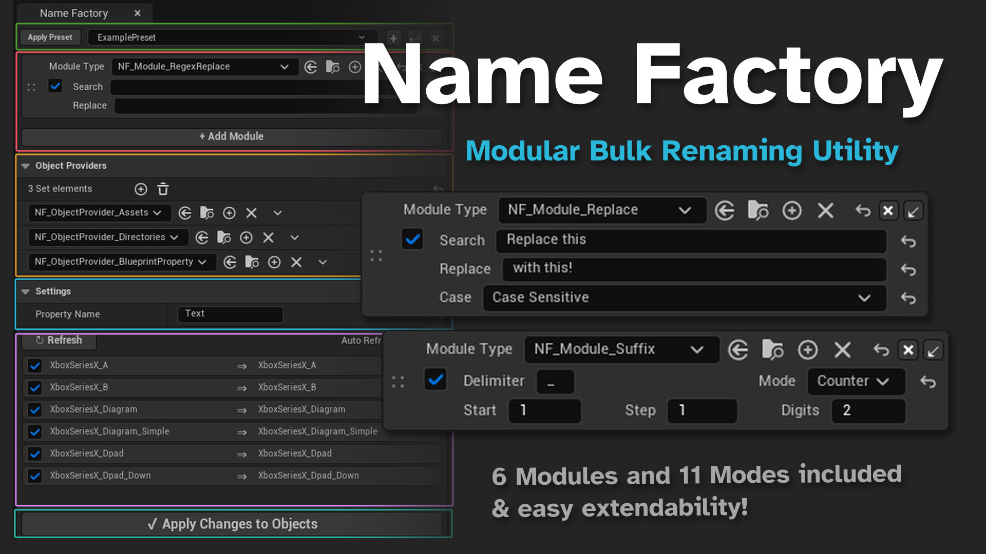 Name Factory - Modular Batch Renaming Utility | Fab