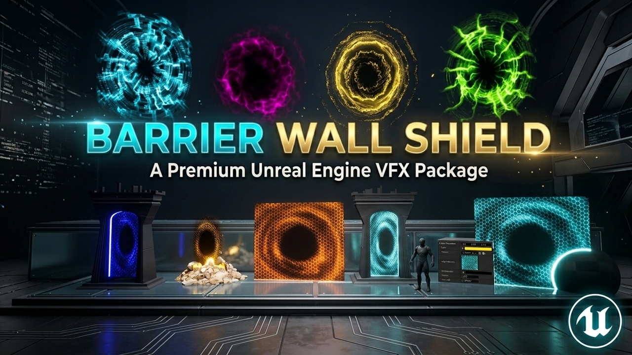 Media 1 for listing Stylized Wall Barrier shield portal