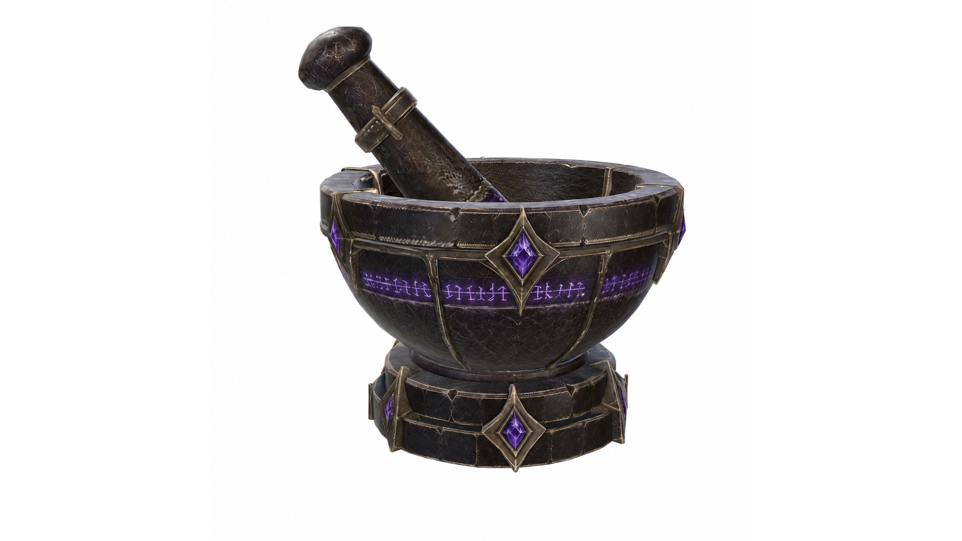 Fantasy Arcane Voidstone Alchemy Mortar preview