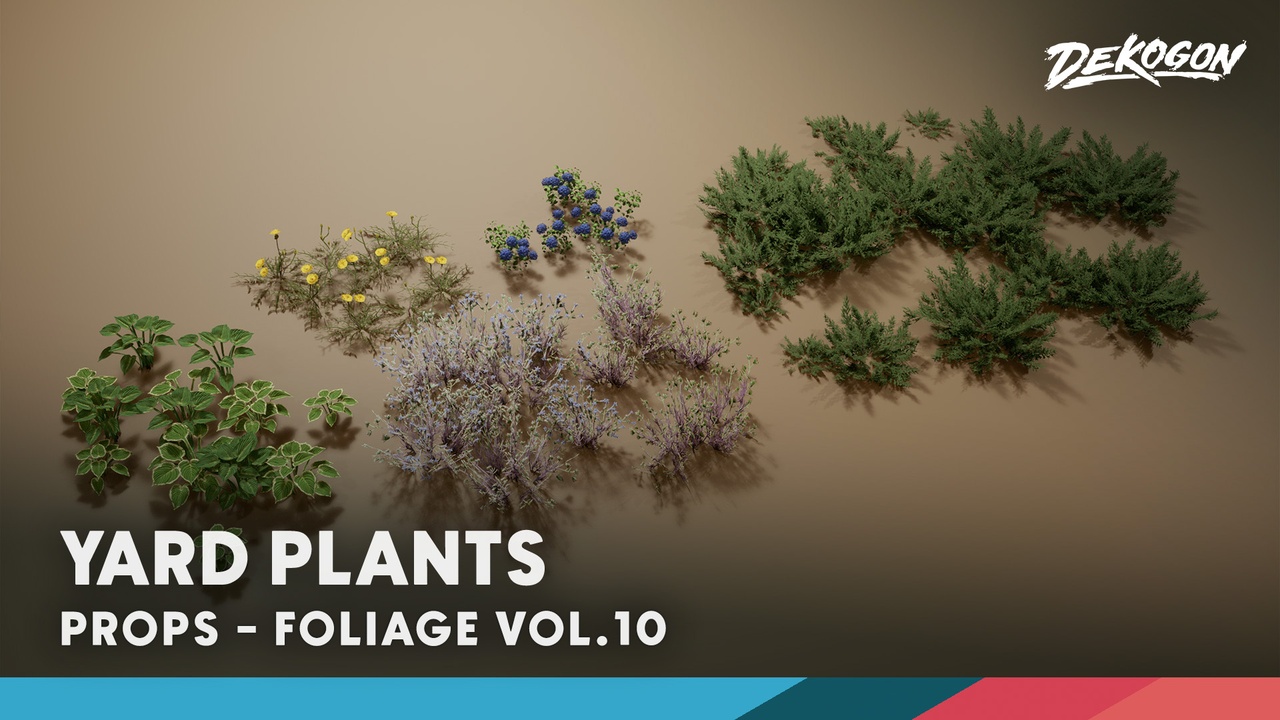 Media 1 for listing Foliage VOL.10 - Yard Plants (Nanite and Low Poly)