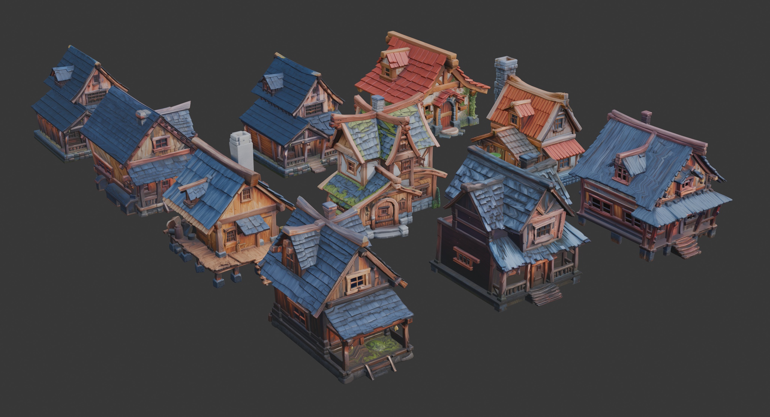 Media 1 for listing Stylized Fantasy Architecture Set