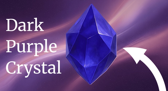 Cosmic Purple Crystal | Celestial Fantasy Gem | High Poly 3D Model — Cobalt Game Assets