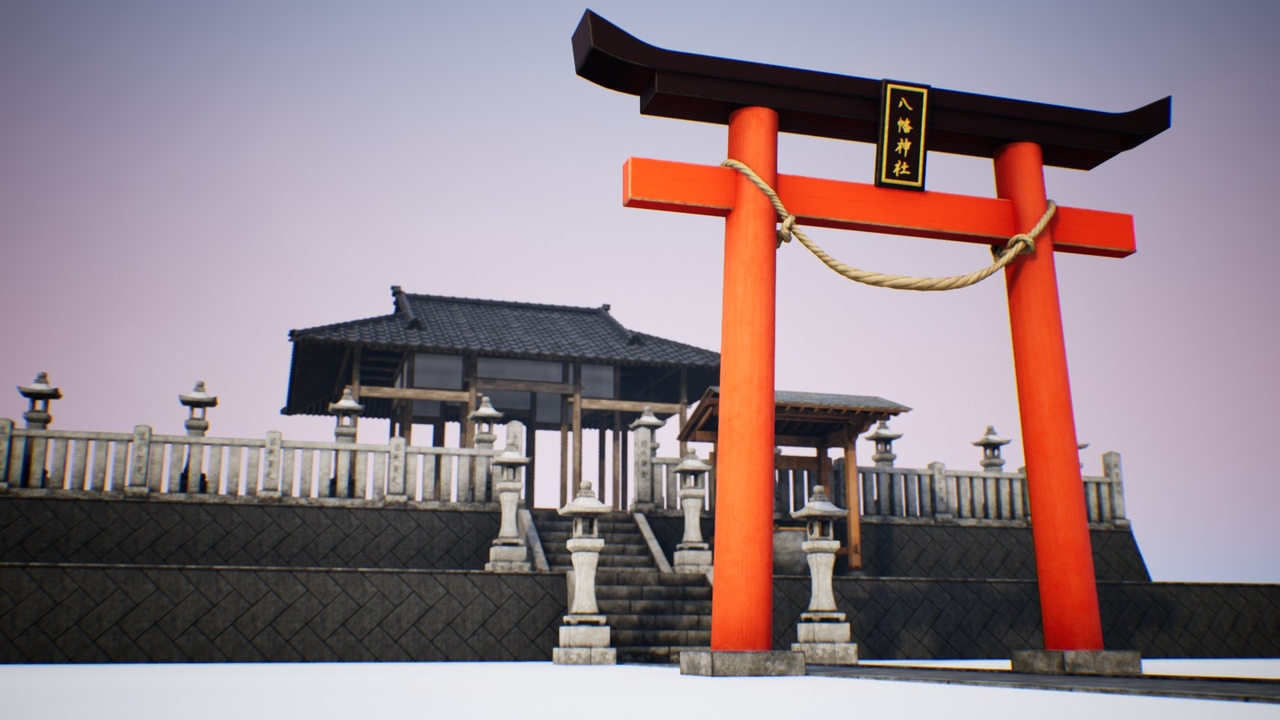 Media 1 for listing Japanese Shrine Pack - Modular 170+ combinations