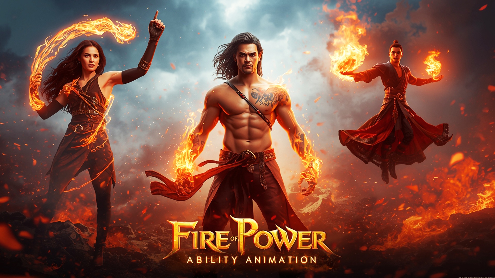 商品 Fire Power Ability Animation Pack 的媒体 1