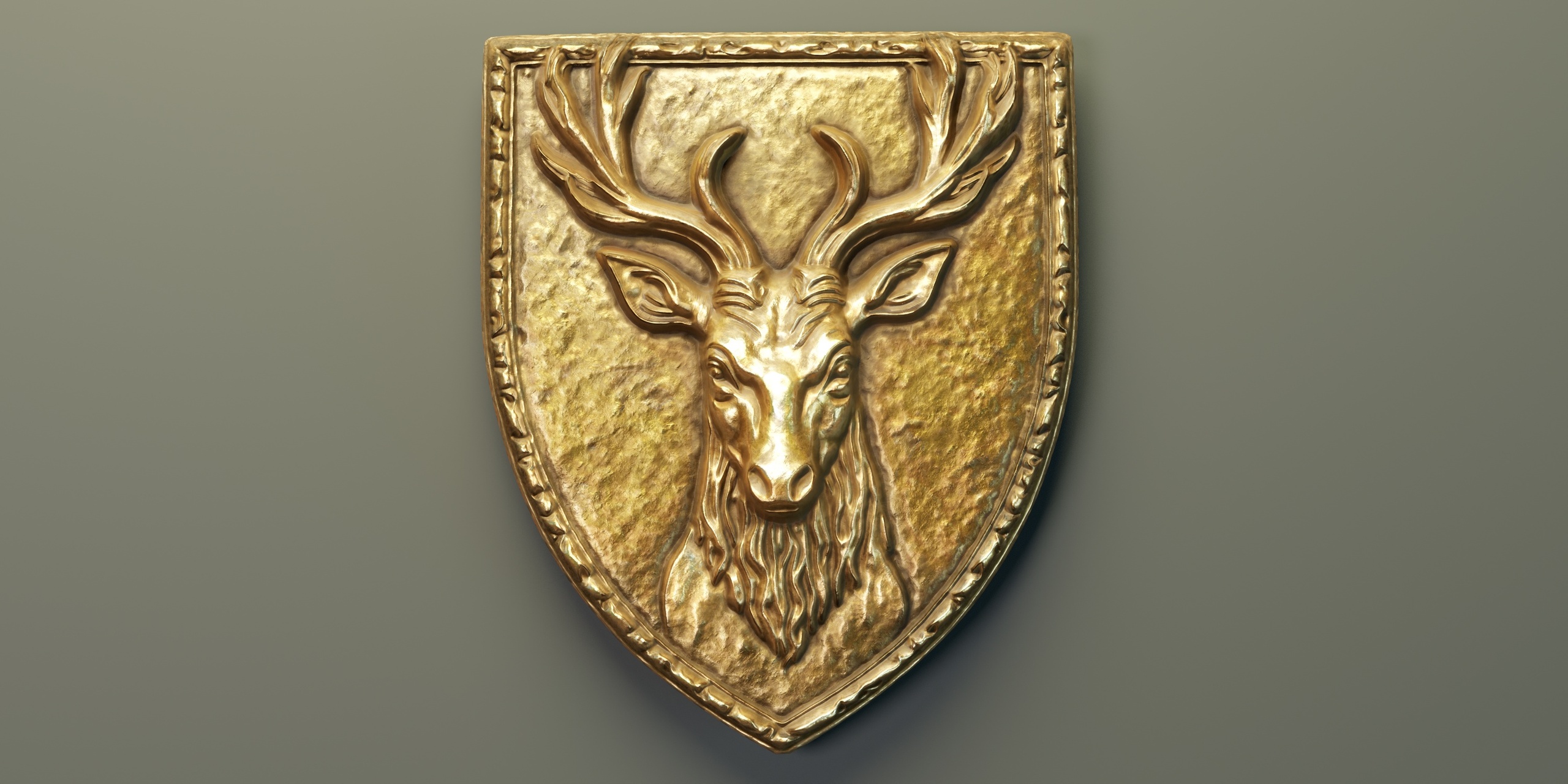 Deer Heraldic Emblem PBR 제품 등록을 위한 미디어 1개