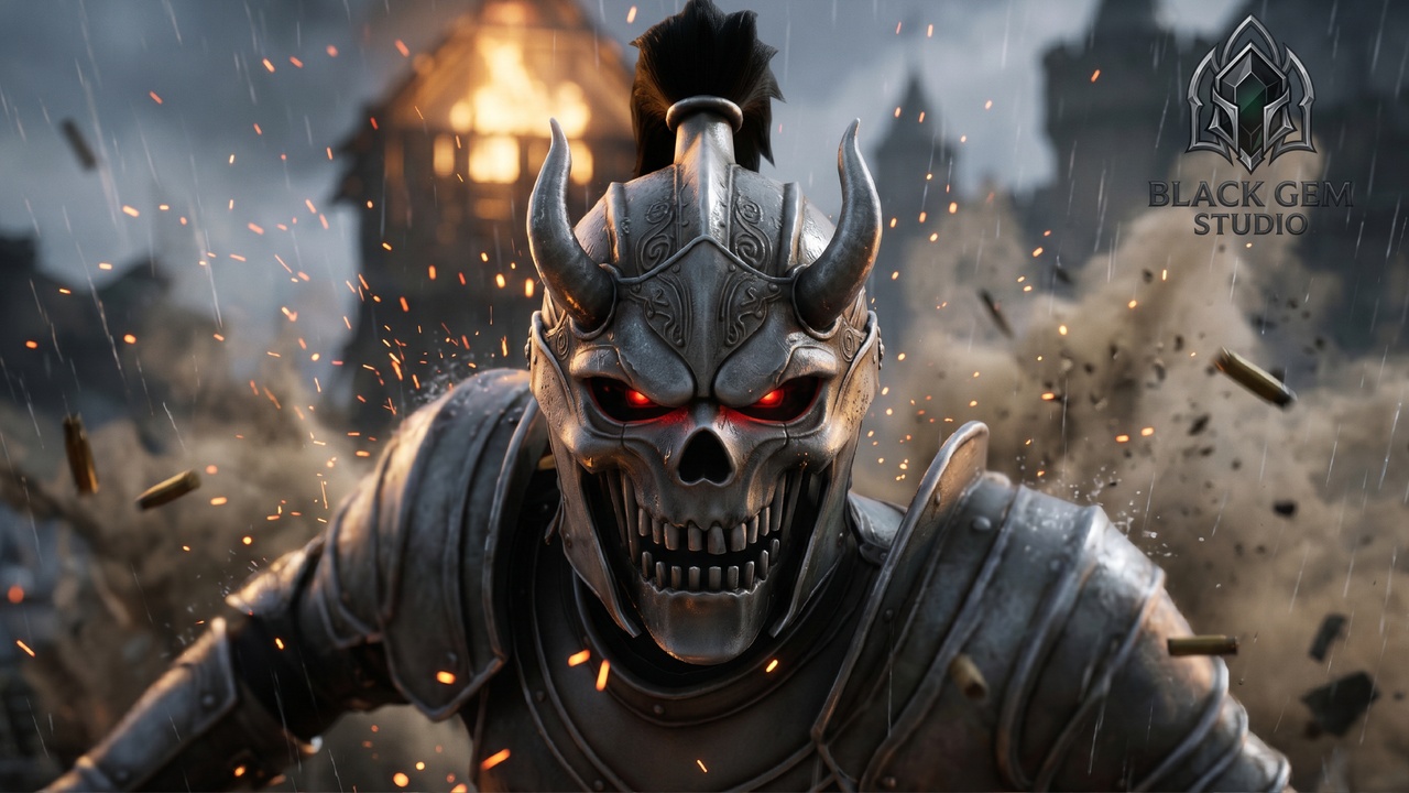 Media 1 for listing Infernal Skull Reaper Helmet for Dark Fantasy Metahuman Warriors