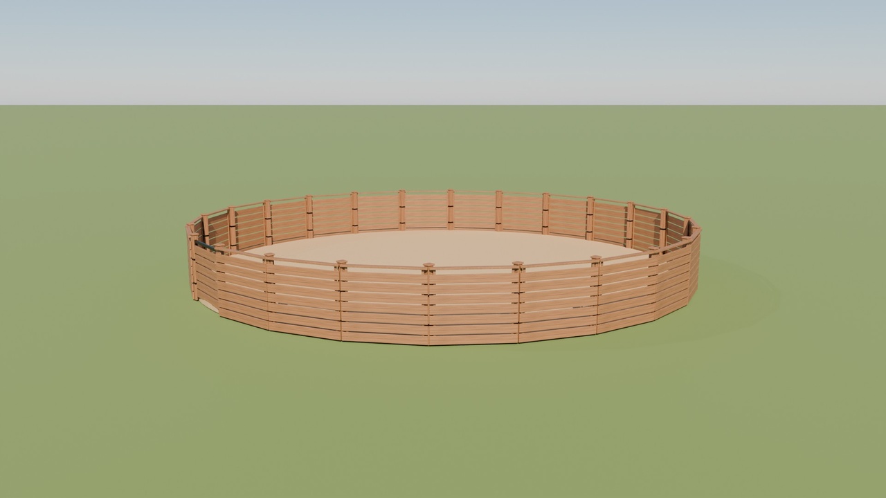 Training Yard Pack (FREE) - Round Pen, Manure Area, Sand Paddock | Fab