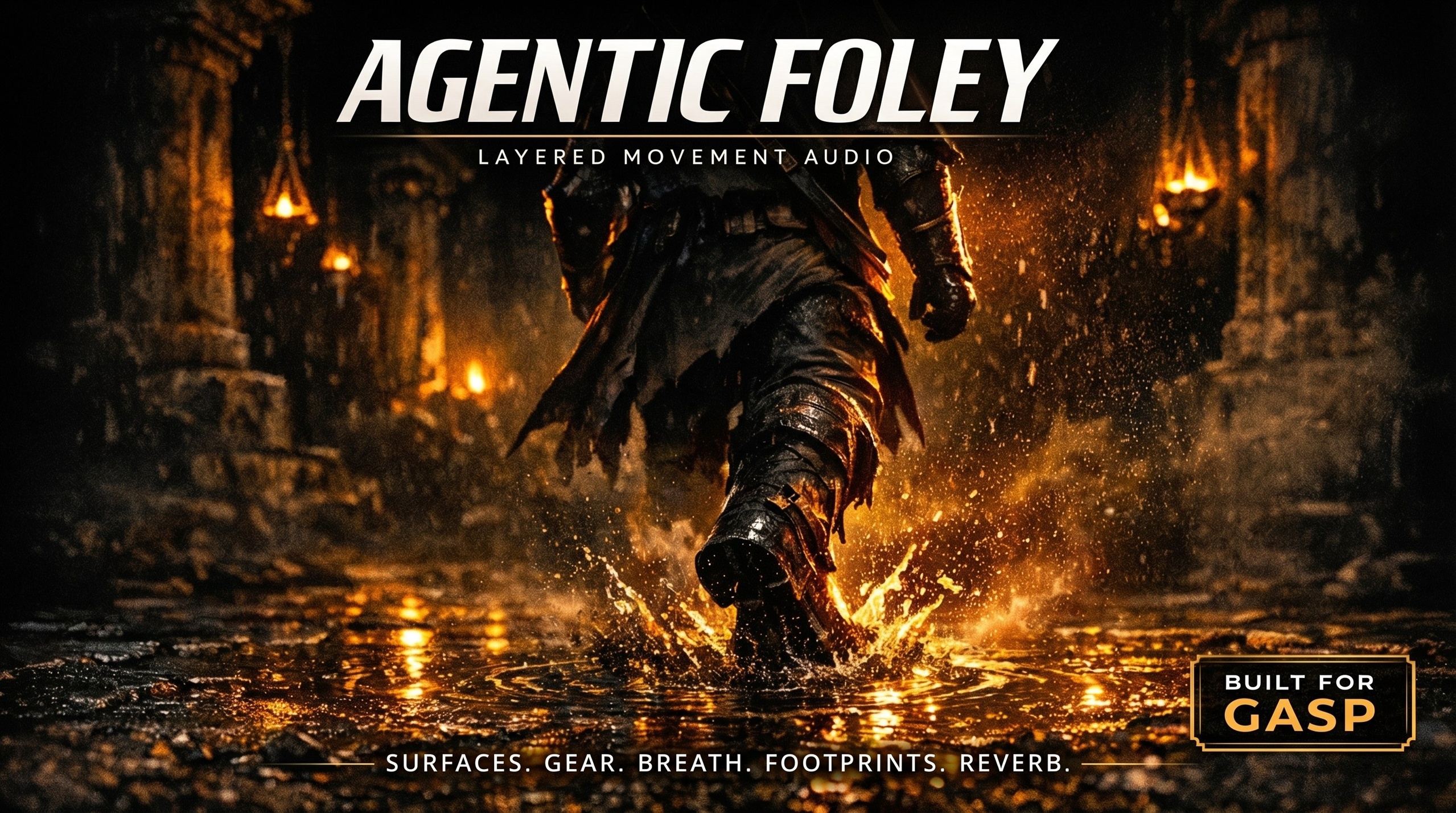 Media 1 for listing Agentic Foley - Layered Footsteps, Gear & Breath Framework | C++ | Multiplayer