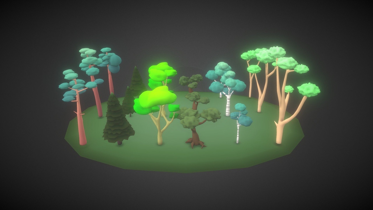 Media 1 for listing Lowpoly Trees