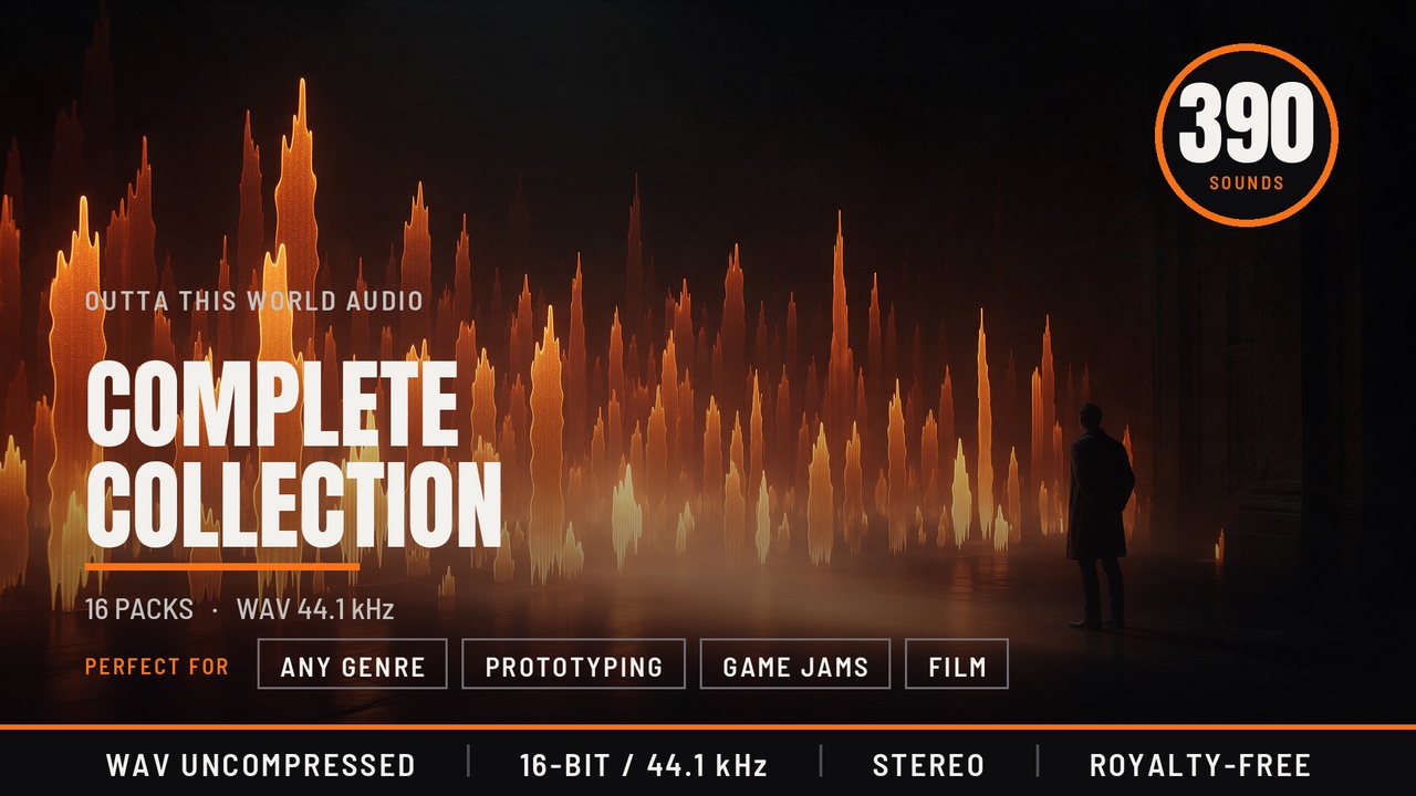 Media 1 for listing Complete Game Sound Effects Library - 1007 Sounds, 32 Packs