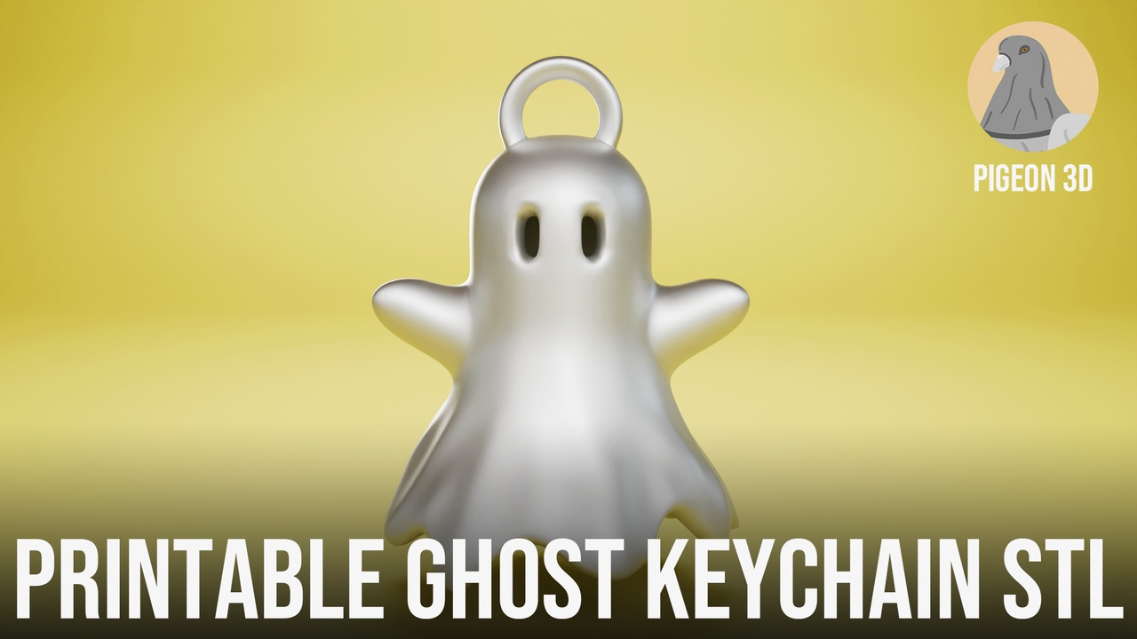 Media 1 for listing Snapchat Ghost Keychain - Printable Model