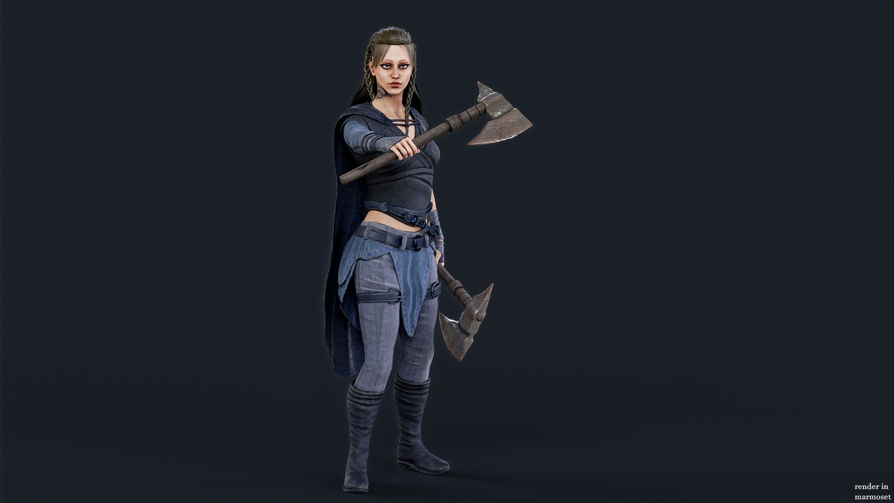 Media 1 for listing Woman viking warrior