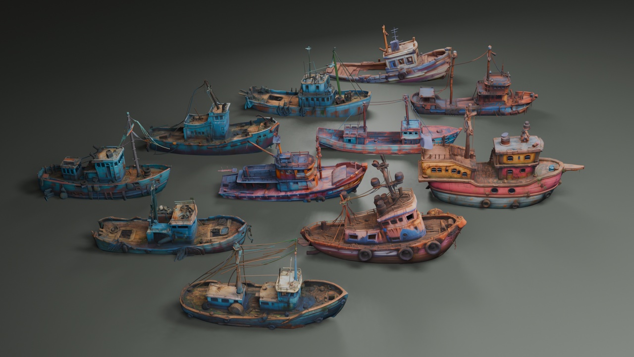 Media 1 for listing Stylized Sunken Ships🚢