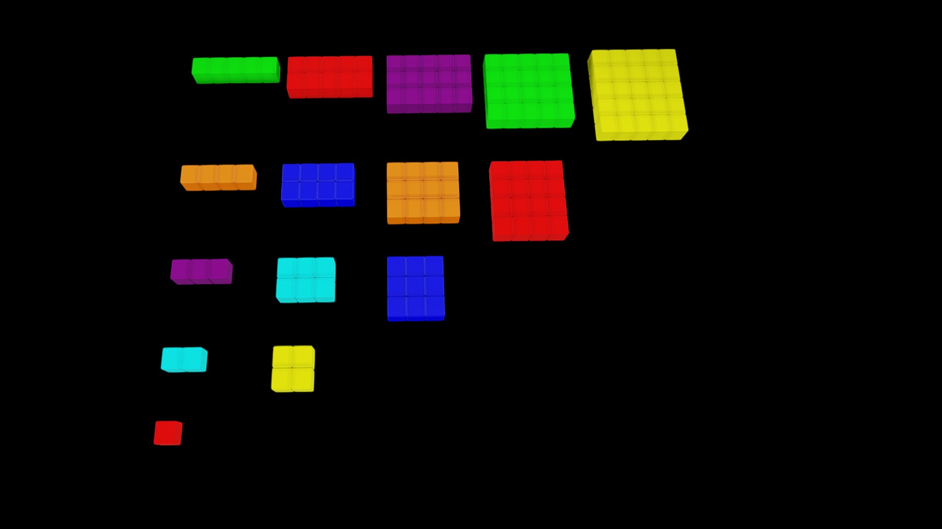 Simple Puzzle Shapes Pack 2 - Flat Blocks | Fab