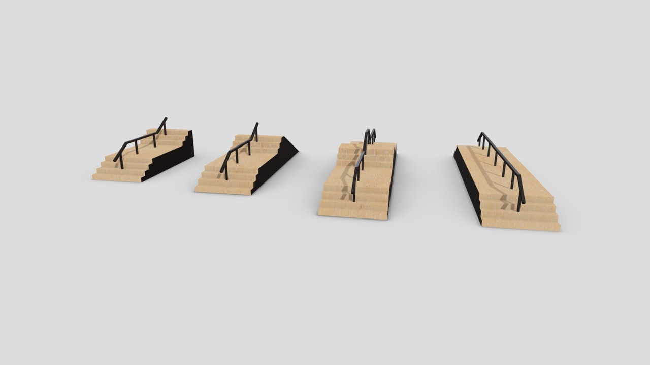 Media 1 for listing Skatepark Collection - Stair Grinds