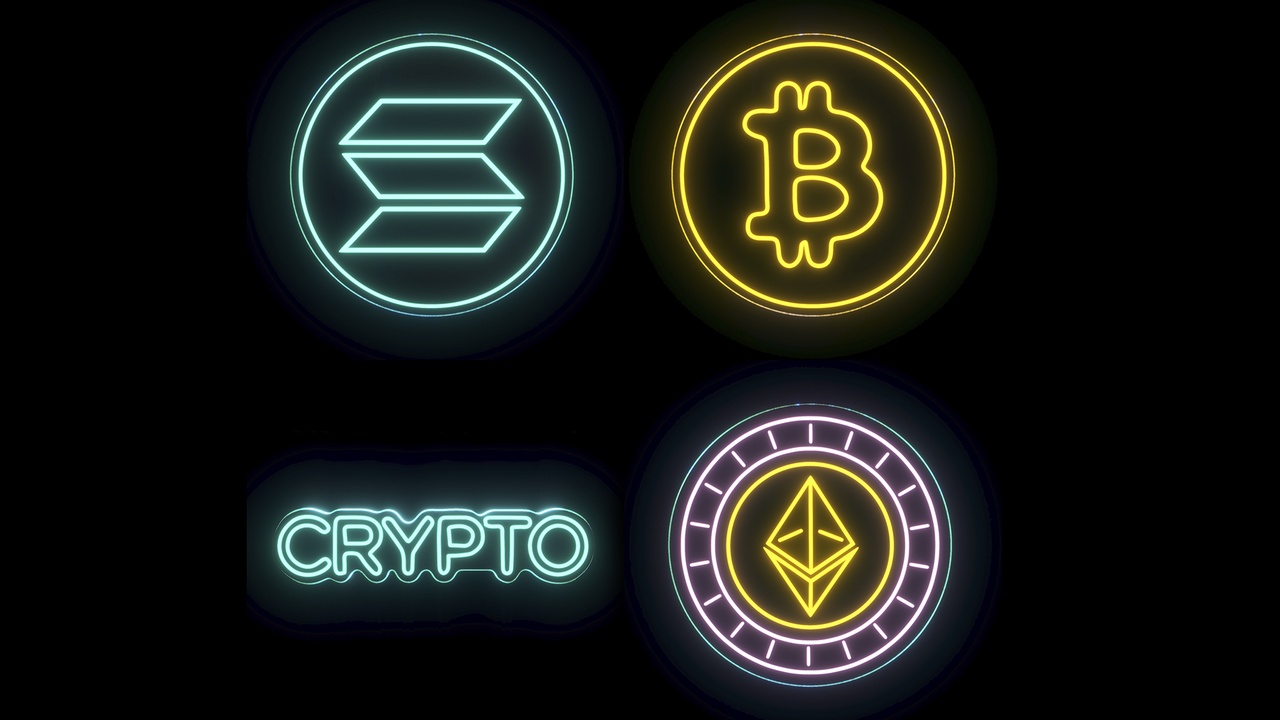 Media 1 for listing Crypto neon signs set