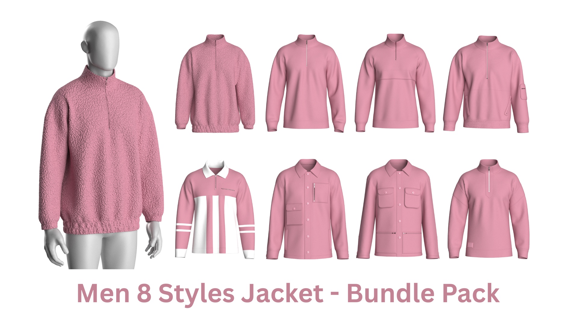 Media 1 for listing Men 8 Styles Jacket - Bundle Pack | High Poly