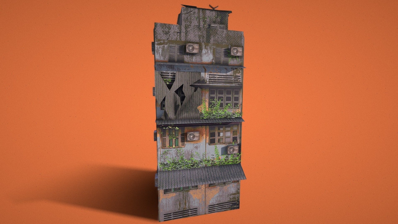 Media 1 for listing PSX Grungy Stacked Slum Building