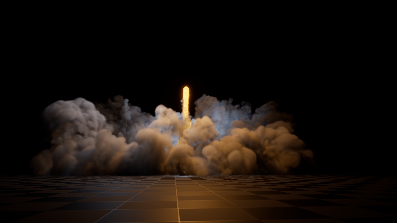 Media 1 for listing Rocket Fly 3D Effects Vdb Pack