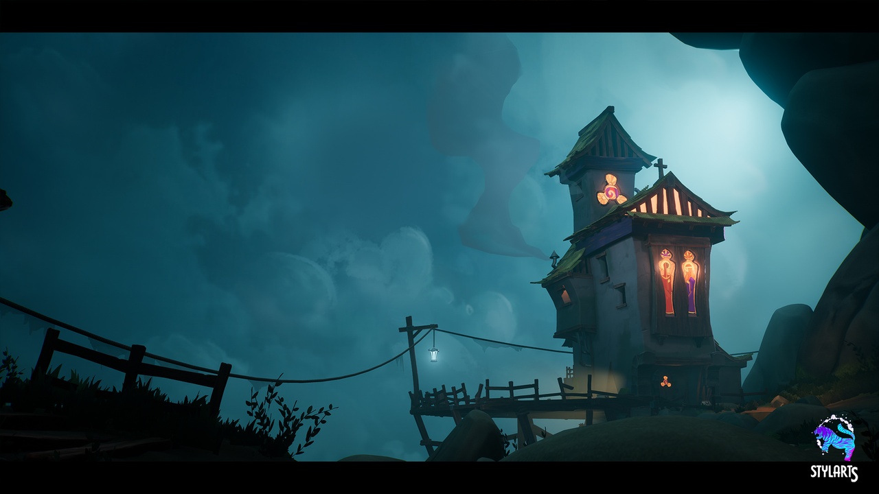 Media 1 for listing Stylized Perched Church ( Stylized Perched Churche Church Hilltop Stylised 3D )