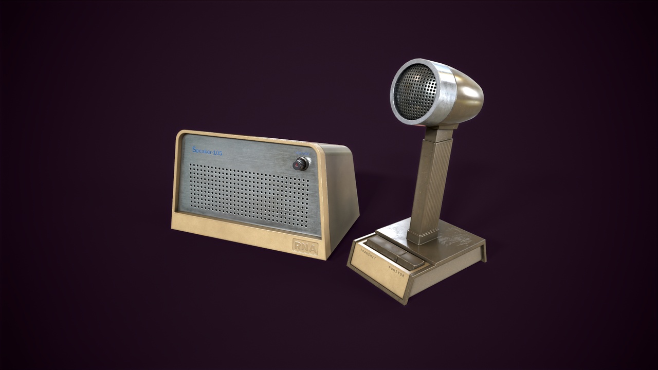 出品Retro Office Intercom and Microphoneのメディア1